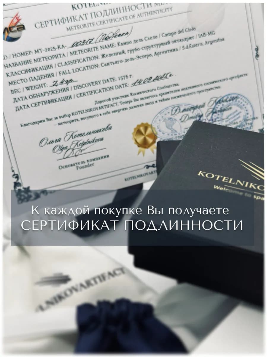 Метеорит Дронино железный коллекционный образец 60,2 гр — фото 8