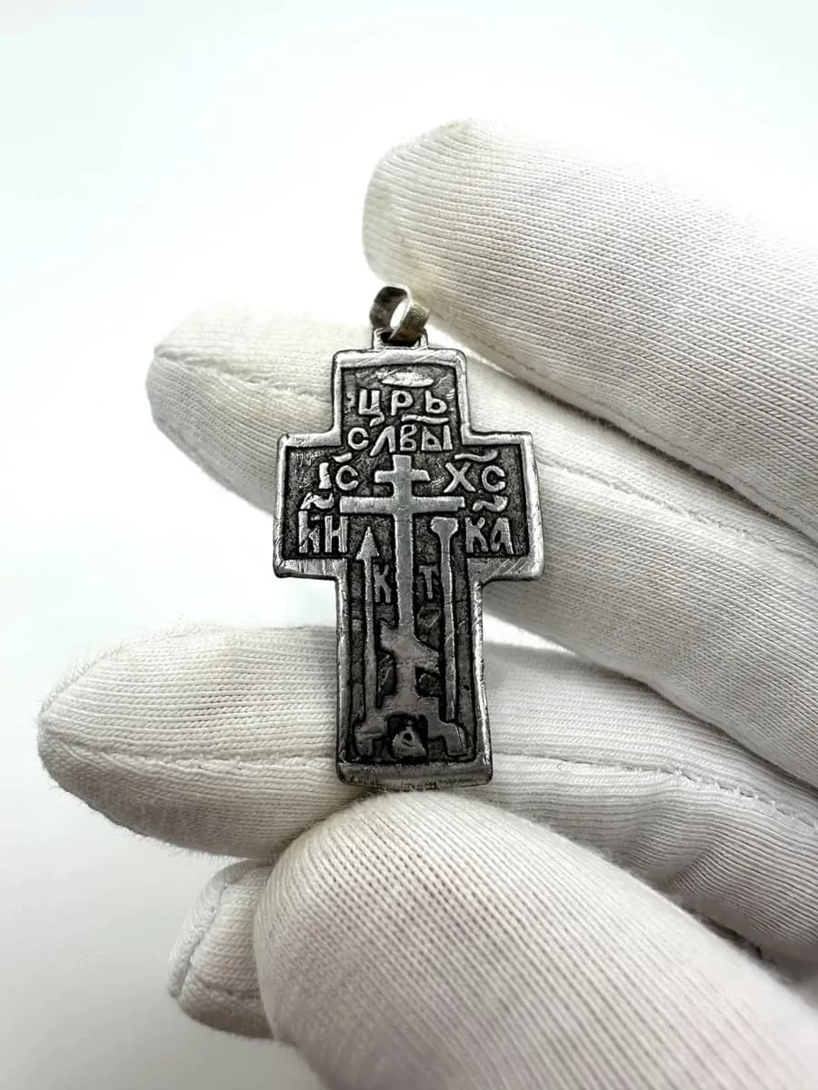 Нательный крест из метеорита — фото 4